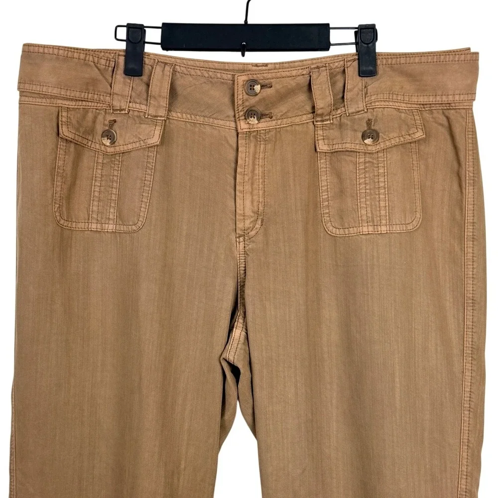 Sundance Sz 16 Alberta Slouchy Straight Leg Tencel Pants Women Casual Beach Boho - Picture 4 of 9
